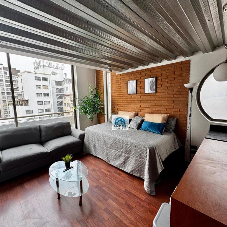 Departamento moderno full equipado - General Flores - One-Bedroom Apartment with City View - 9