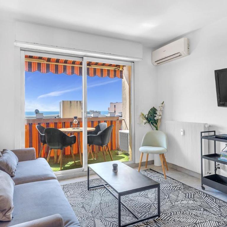 Bel appartement vue mer proche de la promenade des anglais - Apartamento de 2 dormitorios con terraza y vistas al mar - 7