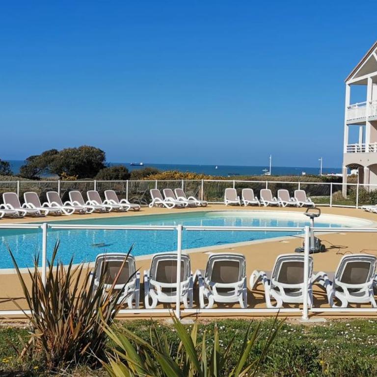 Les Sables-d'Olonne - Vue Mer, Terrasse, Wifi Fibre & Piscine, à 2 pas de l'Océan - E101 - Appartement 1 Chambre - 27