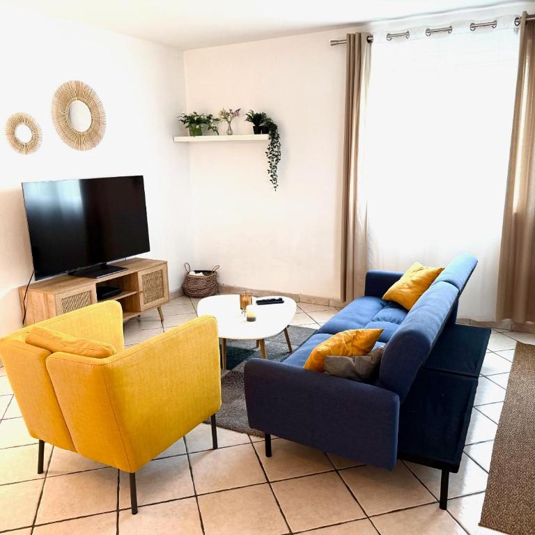 Bel appart 3p, calme spacieux lumineux climatisé - Apartment mit 2 Schlafzimmern - 3