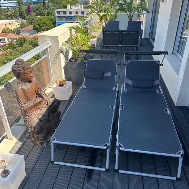 TOP 2 Bedrooms 2 Baths 2 WCs Terrasse Juan Les Pins - Appartamento con 2 Camere da Letto - 3