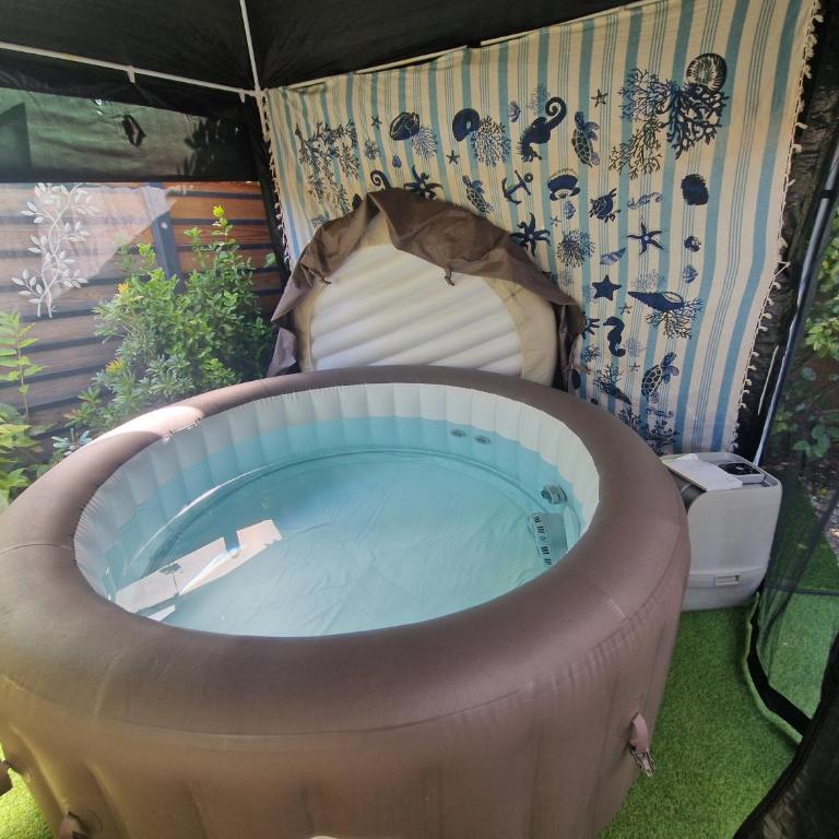 Chalet de 25 m2 avec jardin, piscine et spa uniquement accessible en juin sept - Chalet 1 Chambre - 26