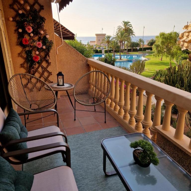 El Campello, mistral, Casa Jayna - Con vistas piscina y mar - Apartamento de 2 dormitorios con terraza y vistas al mar - 3