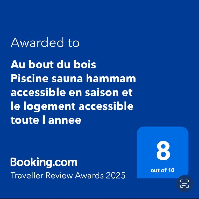 Au bout du bois Piscine sauna hammam accessible en saison et le logement accessible toute l annee - Appartamento con 1 Camera da Letto - 12