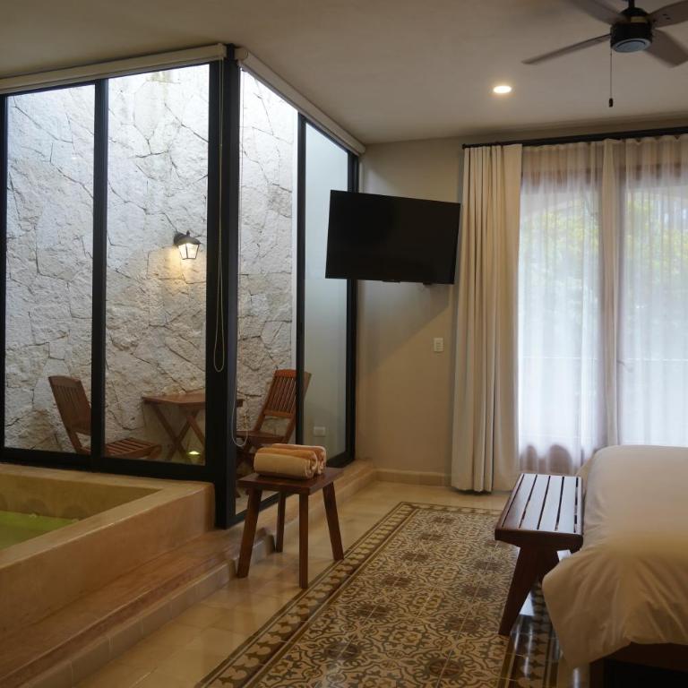 Frater Yucatán Hotel - Habitación Doble Deluxe con bañera - 6