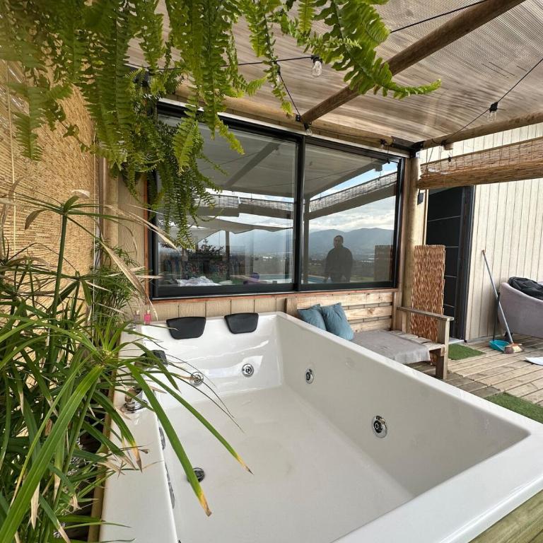 Camping Limache piscina Jacuzzi quincho - One-Bedroom House - 15