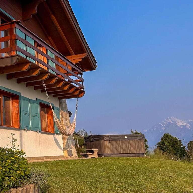 Chalet l'Aiglon Valais - Vue, Confort, Jacuzzi - Chalet - 24