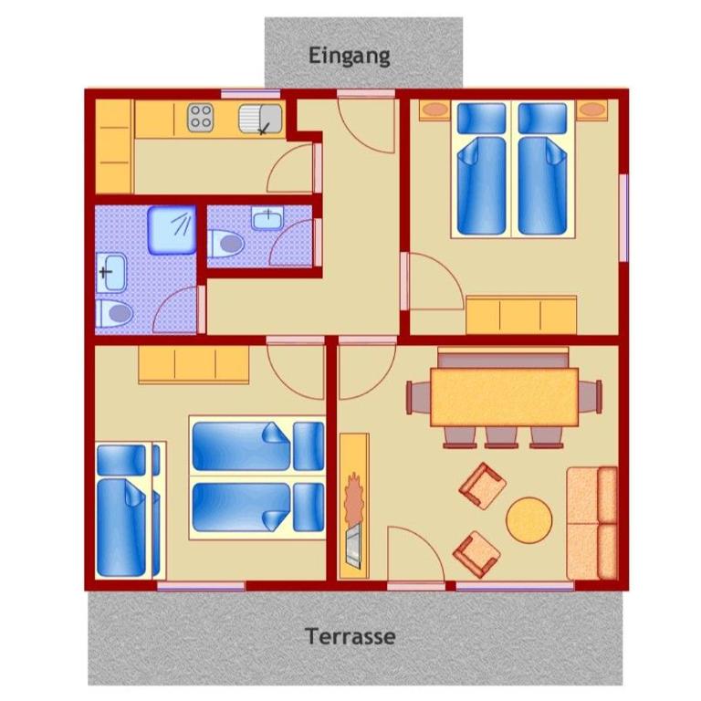 Ferienhaus Wieselweg im Feriendorf Reichenbach 26 - Haus mit 2 Schlafzimmern - 10