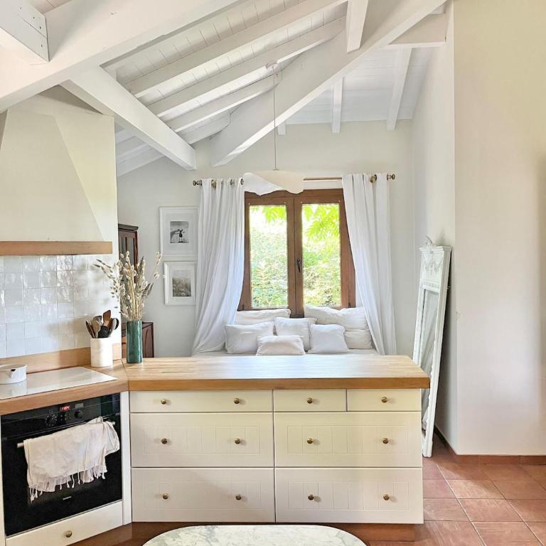 Villa Hau'Oli, 4 chambres, spacieuse, piscine privée, grand jardin fleuri vue golf et 8min à pied de la plage - Villa - 28