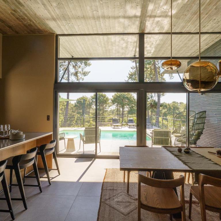 MAISON CHAPRON Villa de standing avec piscine, calme et golf à Biscarrosse - Villa - 5