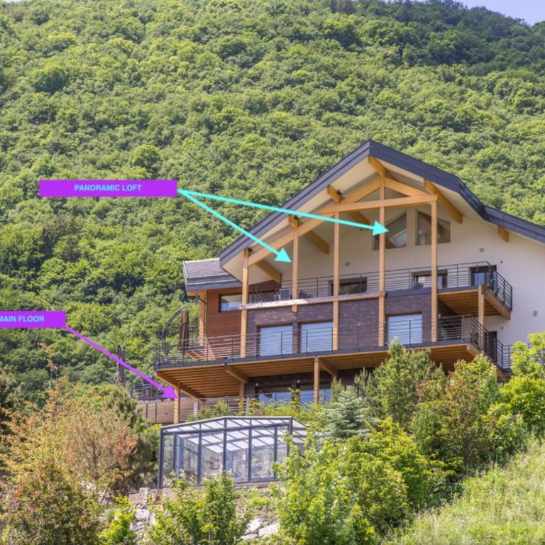 NEW! Villa l'or bleu -DUPLEX & MAINFLOOR- by Les éclectiques - VILLA - 2 Apartments - Panoramic Terrasse with Lake View & Spa - 32