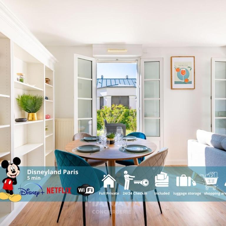 Le Moorea, 4 people 5 min to Disneyland Paris - Two-Bedroom Apartment - 1