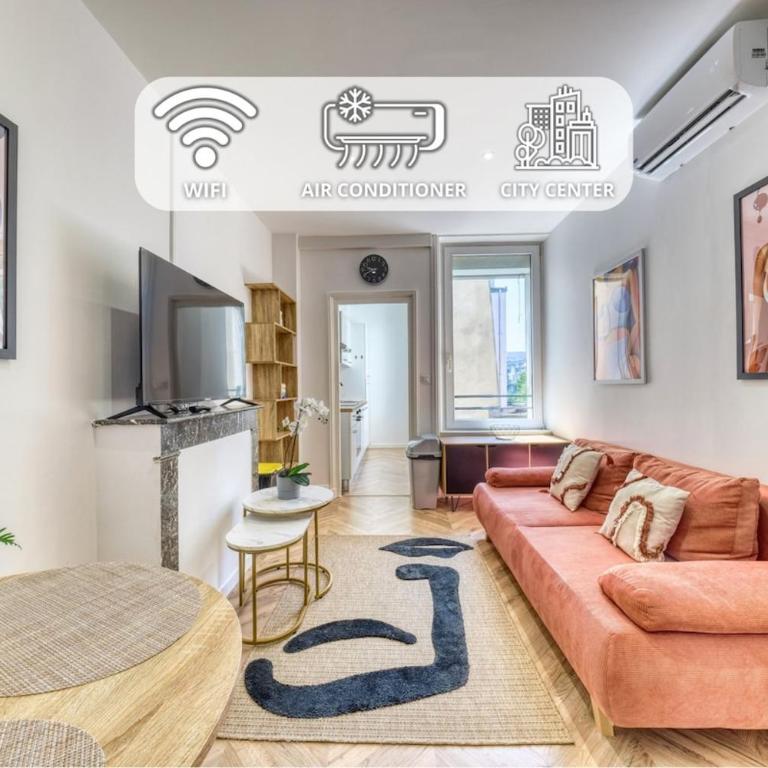 La Résidence Courcelles - Climatisation - Three-Bedroom Apartment Suite - 1