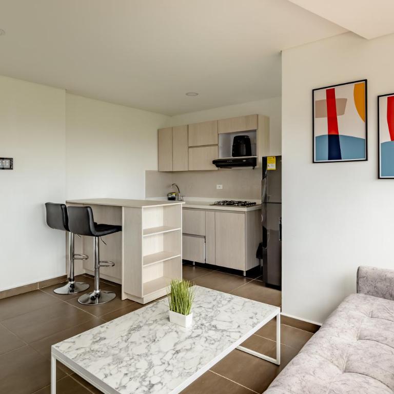Elegante apartamento nuevo en Pereira con vistas a la montaña - One-Bedroom Apartment - 13