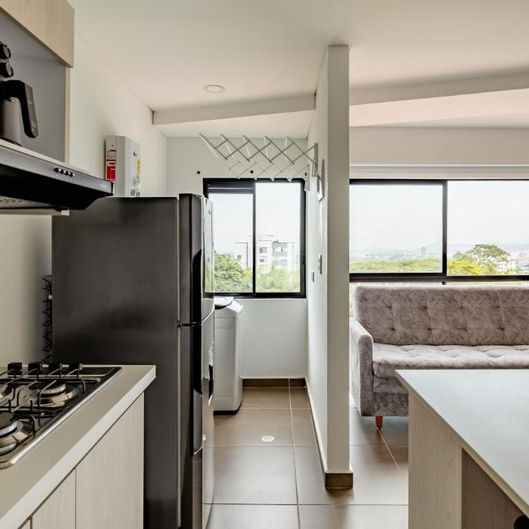 Elegante apartamento nuevo en Pereira con vistas a la montaña - One-Bedroom Apartment - 11