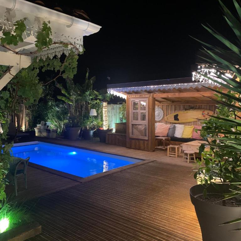 Jolie Maison avec piscine chauffée Bassin d'Arcachon - Villa - 16
