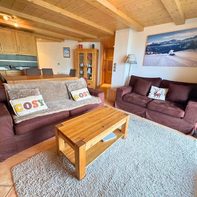 Bel Appartement 6 Pers. Ski aux Pieds, 1ère Ét. Terrasse 83m², Parking, Wifi, St Martin de Belleville - FR-1-452-194 - Appartement 3 Chambres - 6