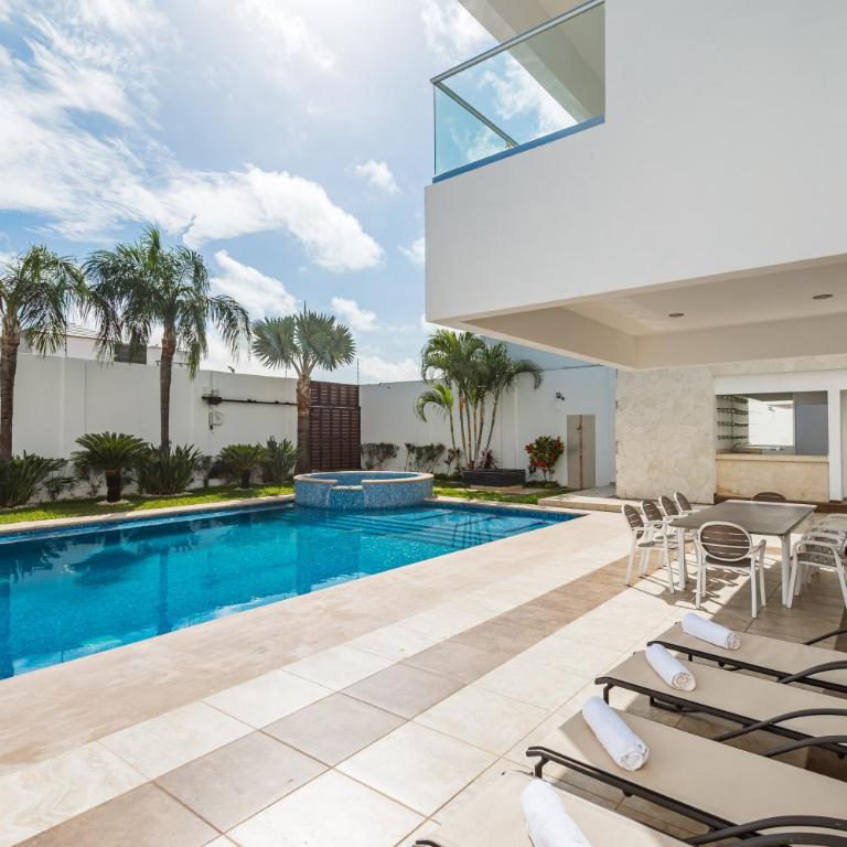 Villa Luxury White en Playa del Carmen - Alberca privada - Lujo - 5 Habitaciones - Villa - 5