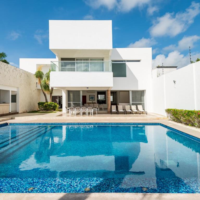 Villa Luxury White en Playa del Carmen - Alberca privada - Lujo - 5 Habitaciones - Villa - 1