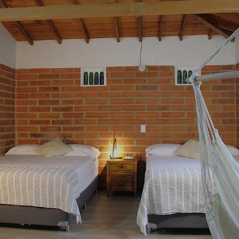 Finca Hotel Recinto de la Gruta - Habitación Doble con baño privado - 2 camas - 11