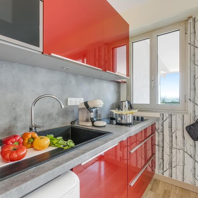 Studio Near Beach, Sea View & Garage - Happy Rentals - Studio with Terrace - 19