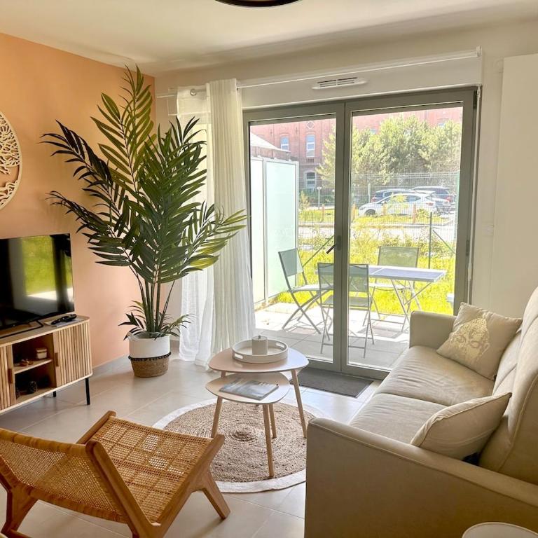 Chérima - Bel appart au RDC avec Terrasse et Parking à Berck-Plage - Apartamento de 1 dormitorio con terraza - 1