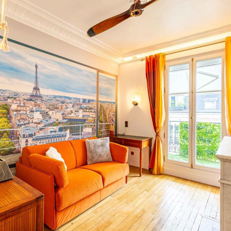 Auteuil Géricault - Appt haussmannien climatisé - Appartement 2 Chambres - 4