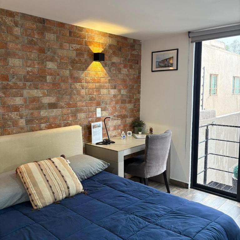 R05 DOUBLE STUDIO at ITESM CEM Full Services, Shared-Kitchen, Fridge ,Laundry, Smart TV, Parking, Balcony - Habitación Doble con baño privado - 7