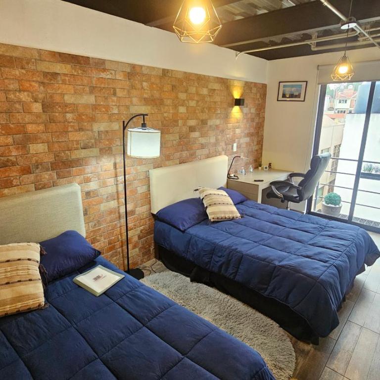 R10 DOUBLE STUDIO at ITESM CEM Full Services, Shared-Kitchen, Fridge ,Laundry, Smart TV, Parking, Balcony - Habitación Doble con baño privado - 40