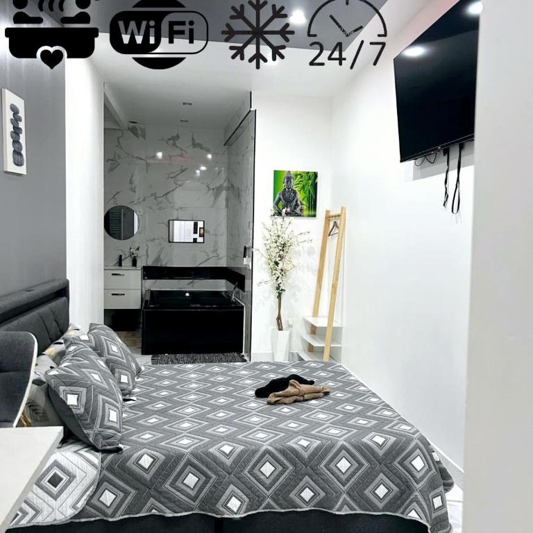 Suite Zen L Amaryllis Jacuzzi TV Integrée Clim Wifi Béziers Centre Arrivée Autonome 24h24 - Appartement - Rez-de-Chaussée - 1