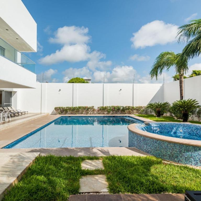 Villa Luxury White en Playa del Carmen - Alberca privada - Lujo - 5 Habitaciones - Villa - 7