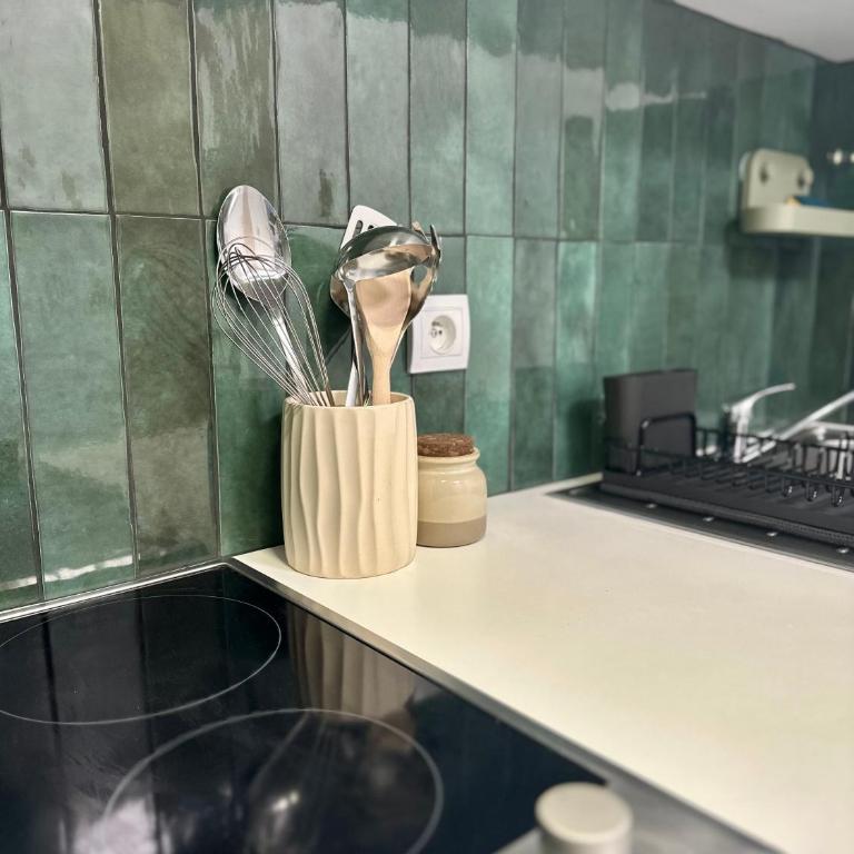 L'appartement Vert, Piscine, 750m de la Plage - Apartamento de 1 dormitorio - 23