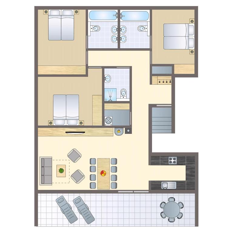 Landal Chalet Matin - Apartamento de 3 dormitorios - 15
