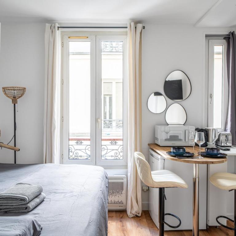 Paris studio Rue Daguerre - all bills included - quiet & welcoming - direct train from CDG airport - Appartement 1 Chambre - 3