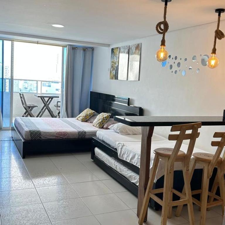 Hospedaje,Cartagena,Clasicos,Turismocolombia-fit - Apartamento Estudio con balcón - 4