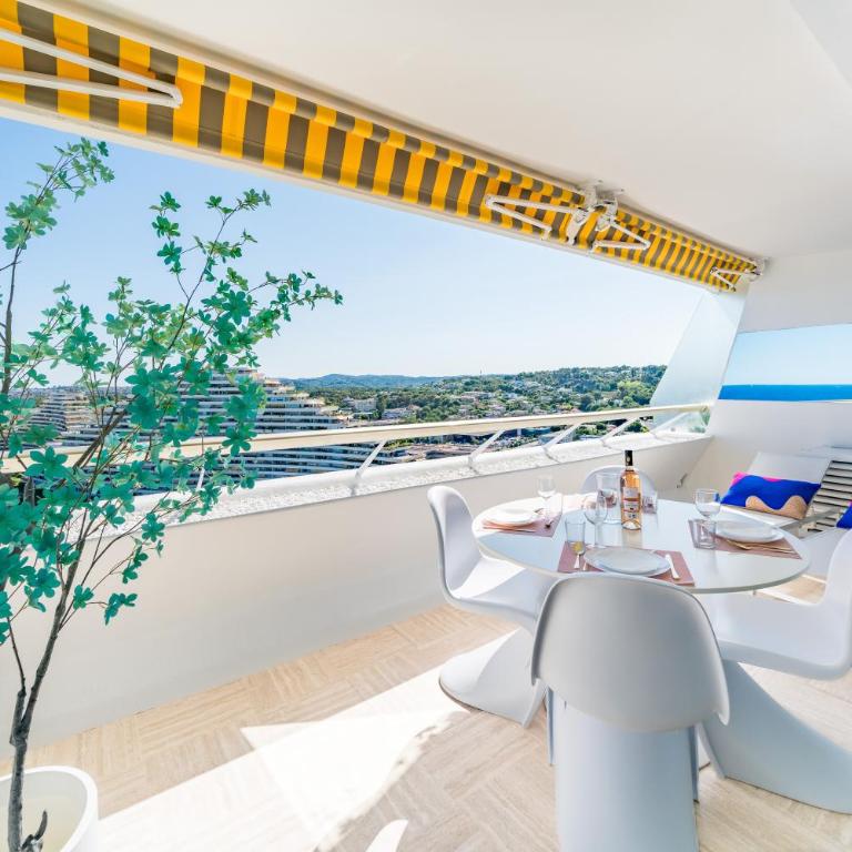T3 luxe - vue mer panoramique - Marina baie des anges - Appartement 2 Chambres - 18