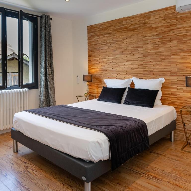 La Porte des Alpes chambres d'hôtes - Chambre Double Deluxe avec Baignoire - 35