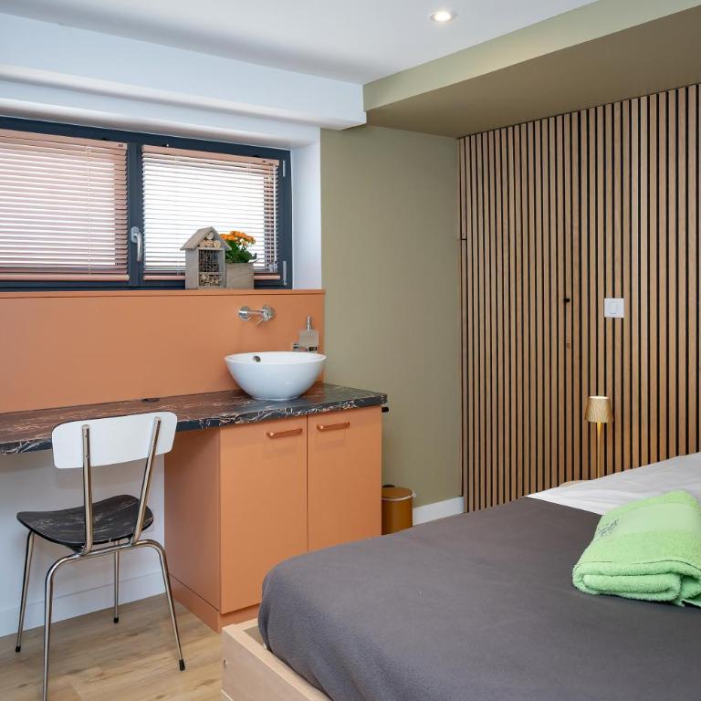 La Porte des Alpes chambres d'hôtes - Suite - Vue sur Jardin - 7