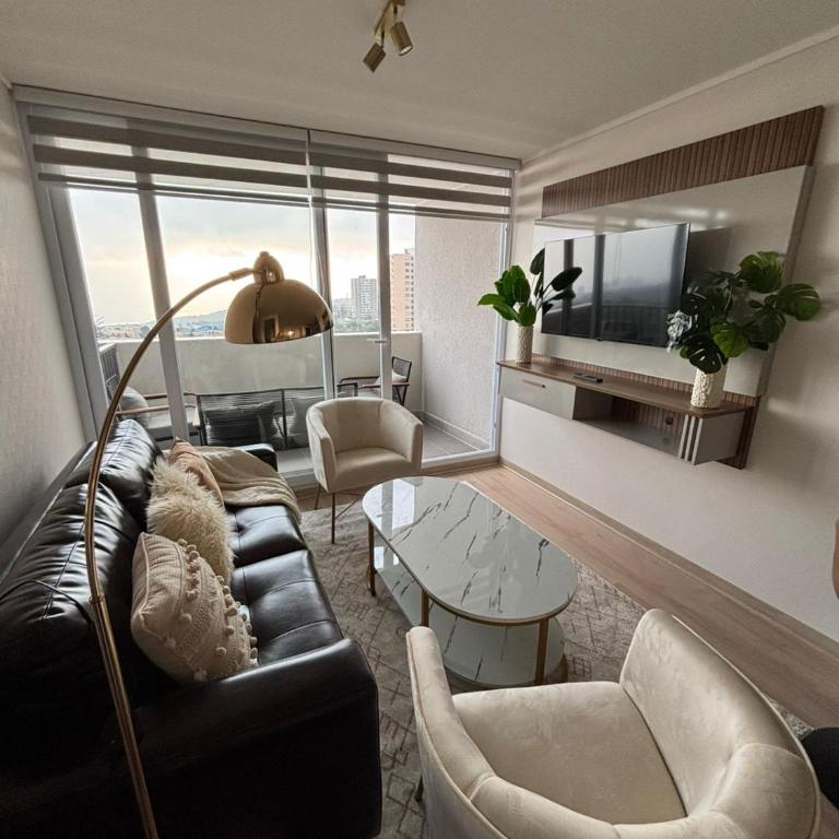 Depto Nuevo - Vista Hermosa Viña del Mar - Two-Bedroom Apartment with Balcony and Sea View - 7