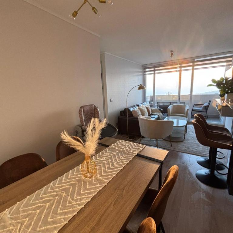 Depto Nuevo - Vista Hermosa Viña del Mar - Two-Bedroom Apartment with Balcony and Sea View - 3