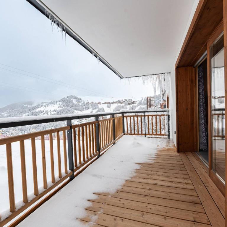 Grand appart haut de gamme 8p, skis aux pieds, vue Mont Blanc, balcon, parking, linge inclus - Apartment mit 3 Schlafzimmern - 20