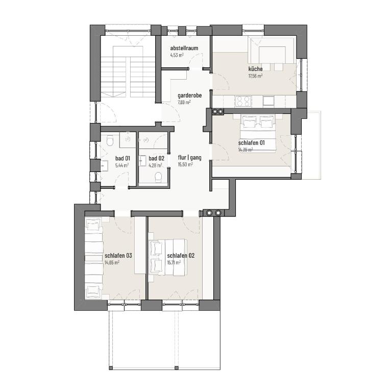 Hamatli Paznaun - Premium Apartment mit 3 Schlafzimmern und Balkon - 22
