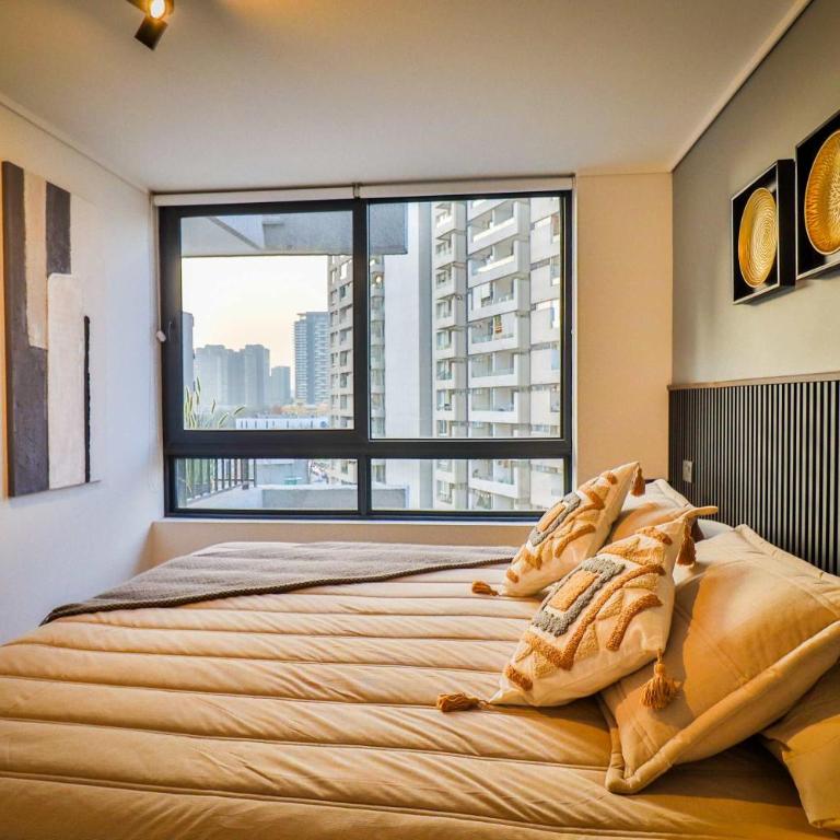 HOM I A Pasos Del Metro Nuble Depto 2PAX en Nunoa - Apartment - 4