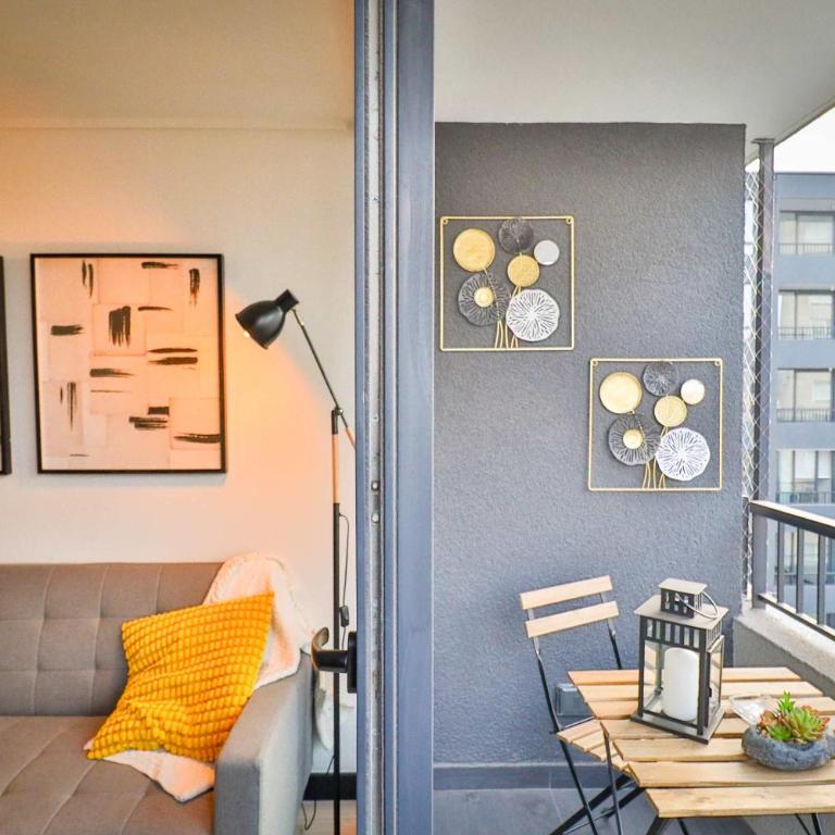 HOM I A Pasos Del Metro Nuble Depto 2PAX en Nunoa - Apartment - 23