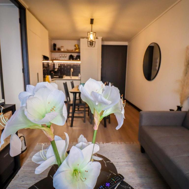 HOM I A Pasos Del Metro Nuble Depto 2PAX en Nunoa - Apartment - 26