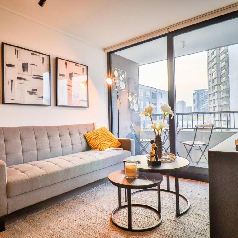 HOM I A Pasos Del Metro Nuble Depto 2PAX en Nunoa - Apartment - 40
