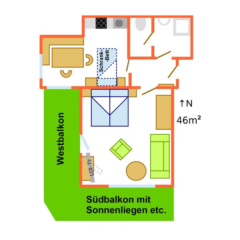 Ferienwohnungen Lind - Apartment mit Blick auf die Berge - 2