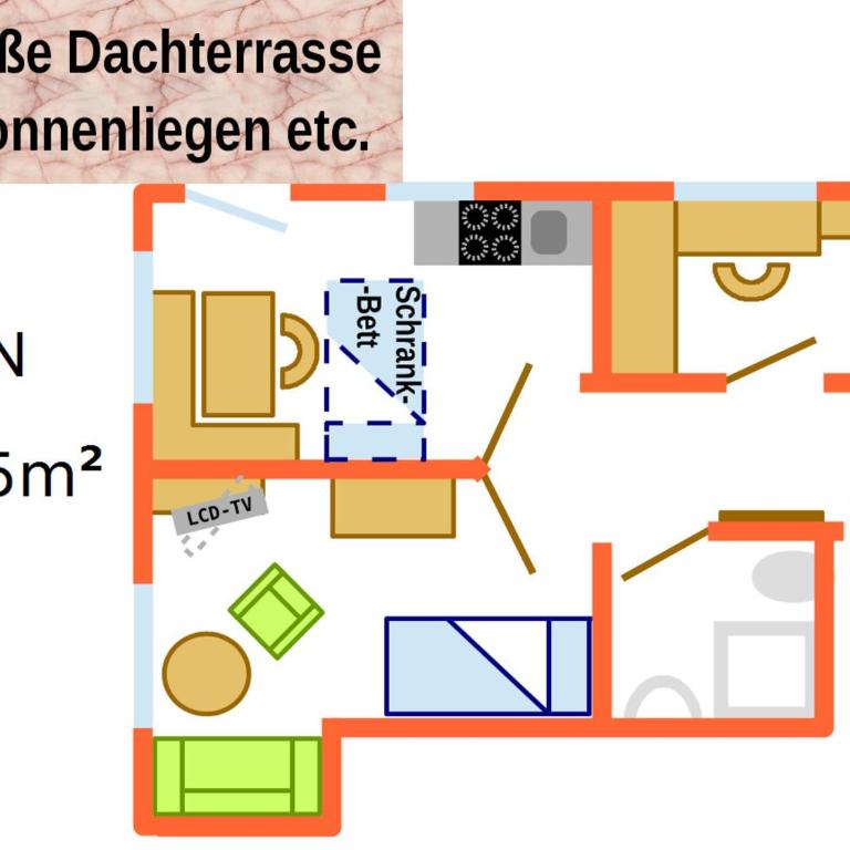 Ferienwohnungen Lind - Apartment mit Terrasse - 2