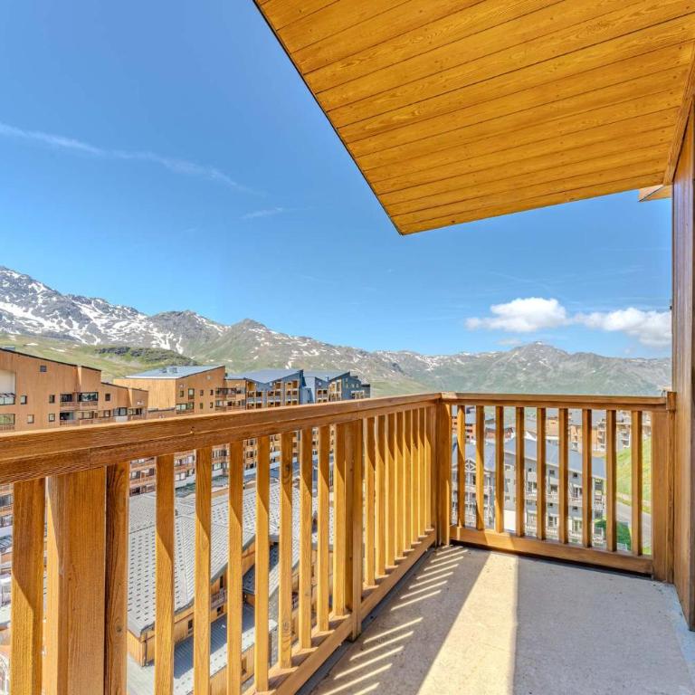 Modern 3BR Duplex - Val Thorens Centre, Parking & Panoramic Views - Résidence Roche Blanche - Apartment mit 3 Schlafzimmern - obere Etage - 14