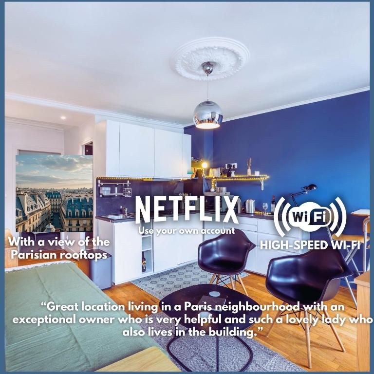 Paris Rooftop Views Cosy 2 Bedroom Stay Central - Chambre Triple - 1